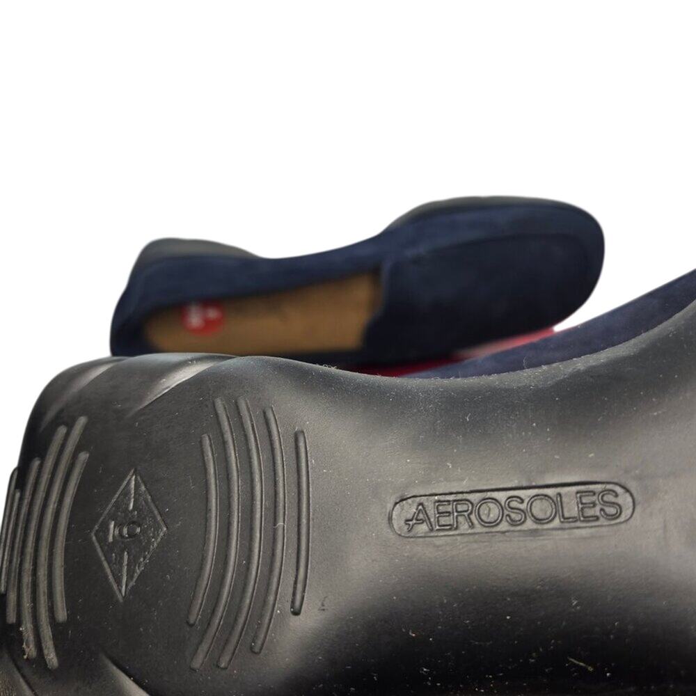 Aerosoles Size 9 Navy Suede Comfort Loafers w/ Cushioned Insoles - Picture 2 of 7